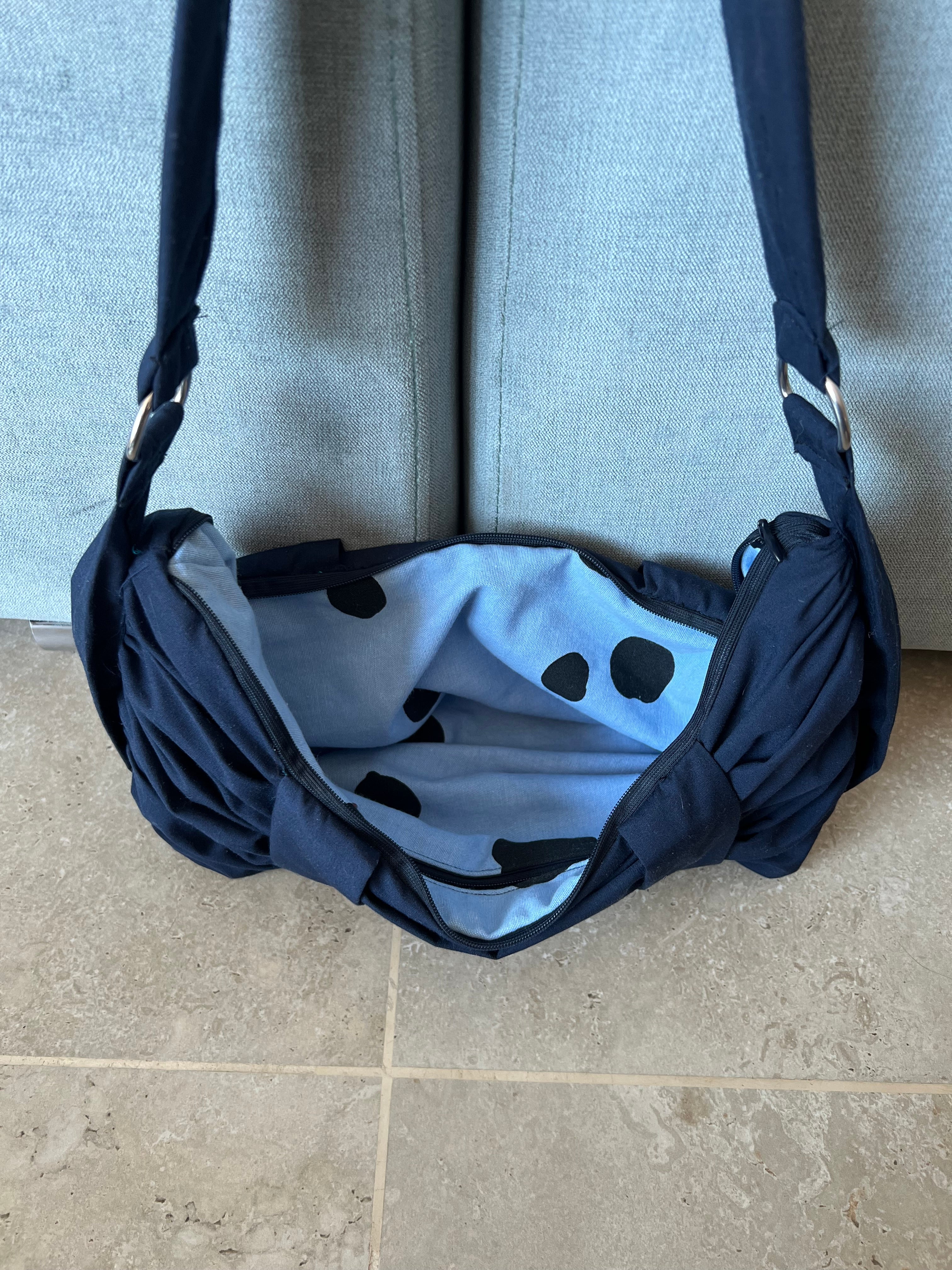 Harness Crescent Bag Navy