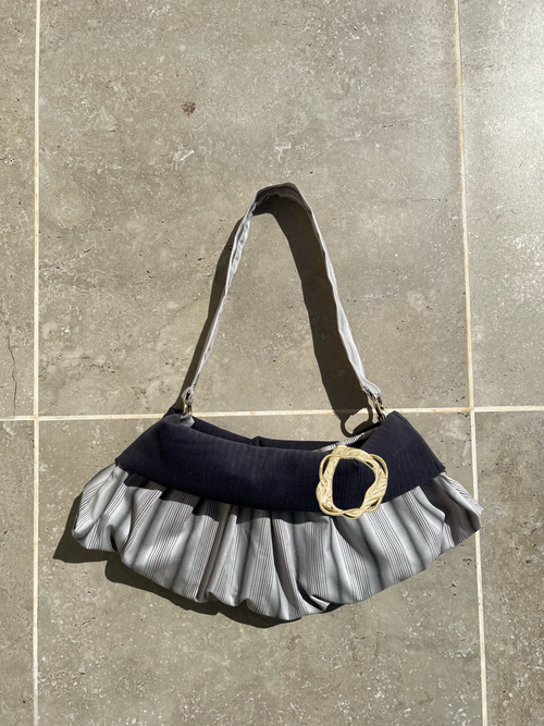 Custom Stone Stripe Buckle Bag
