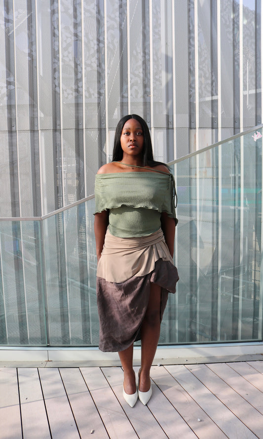 Pistachio Drape Top