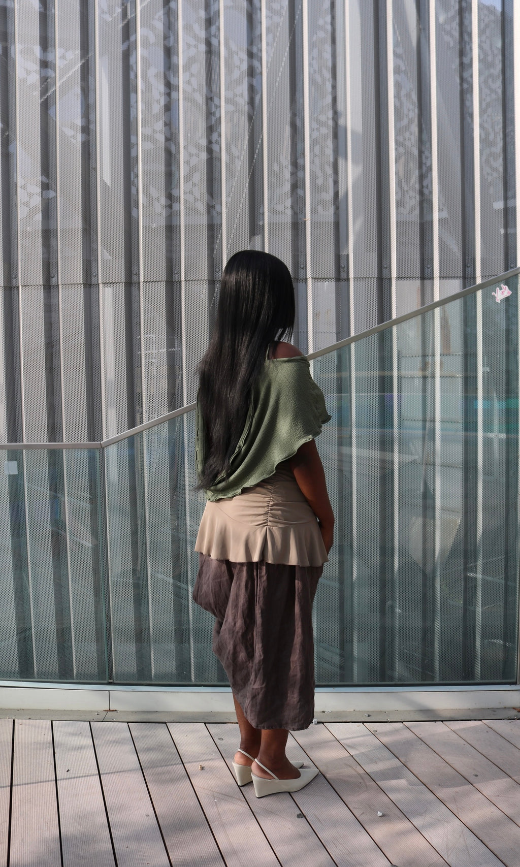 Pistachio Drape Top