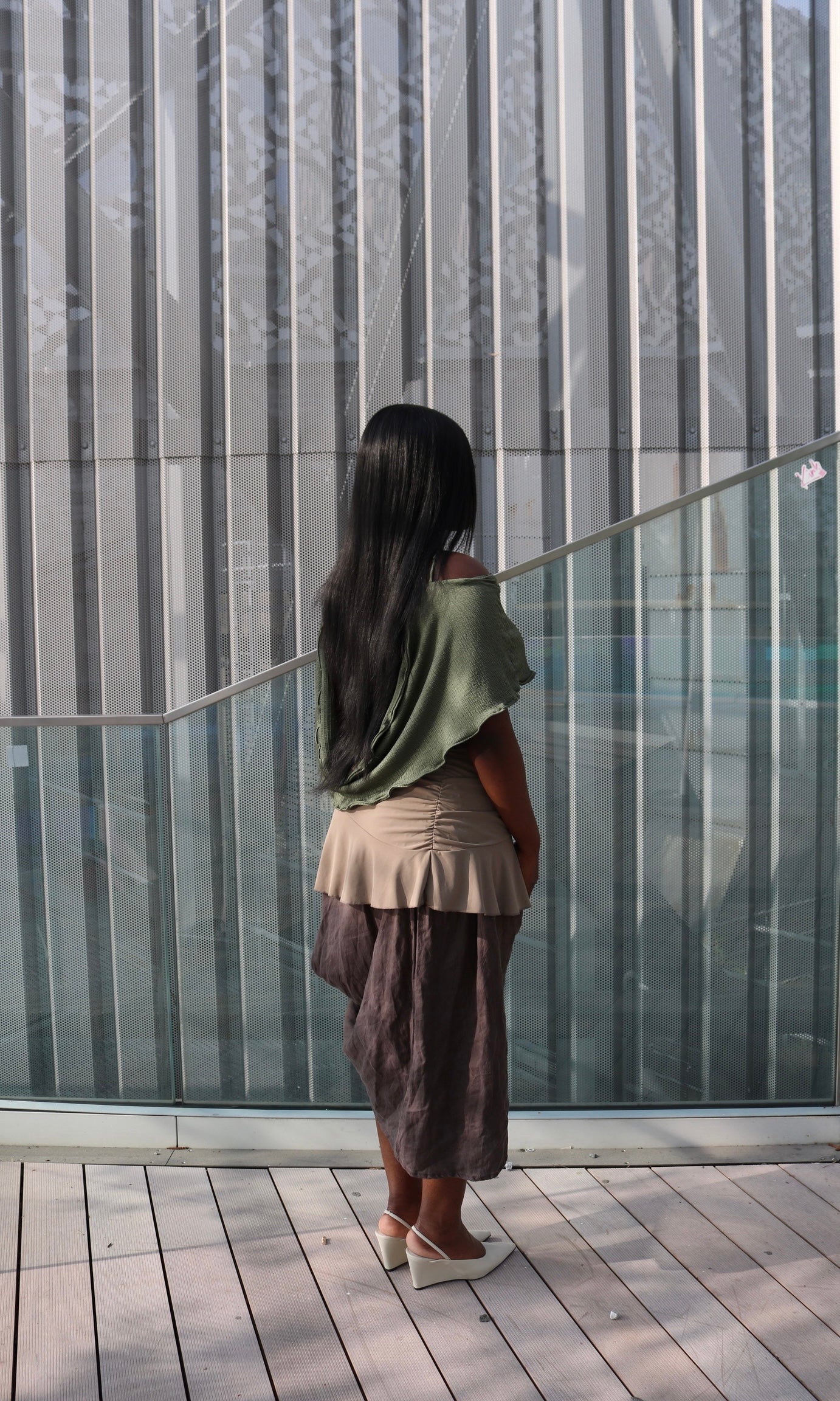 Pistachio Drape Top