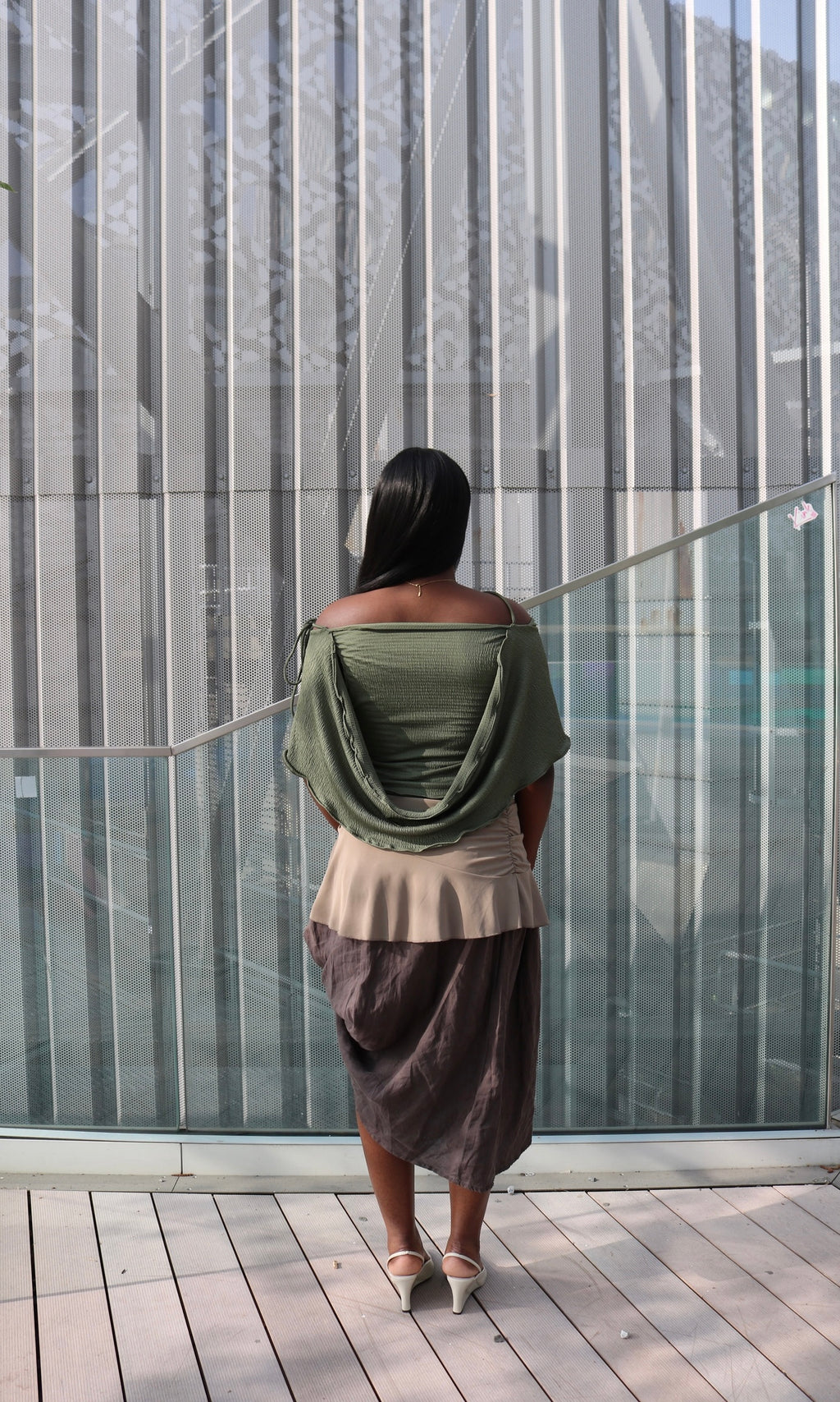 Pistachio Drape Top