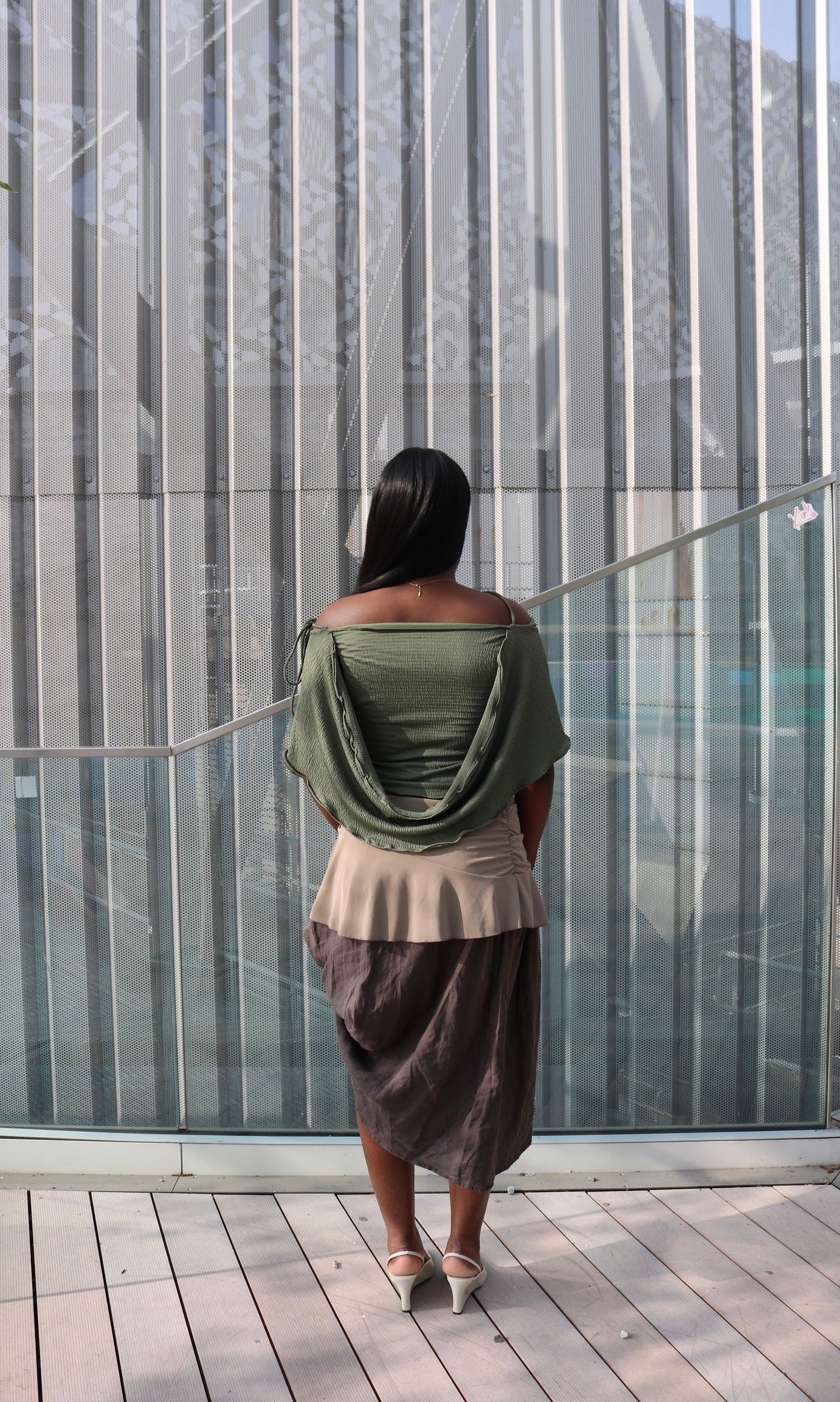 Pistachio Drape Top