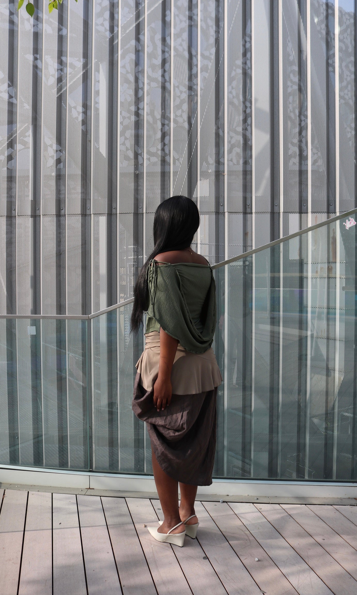 Pistachio Drape Top