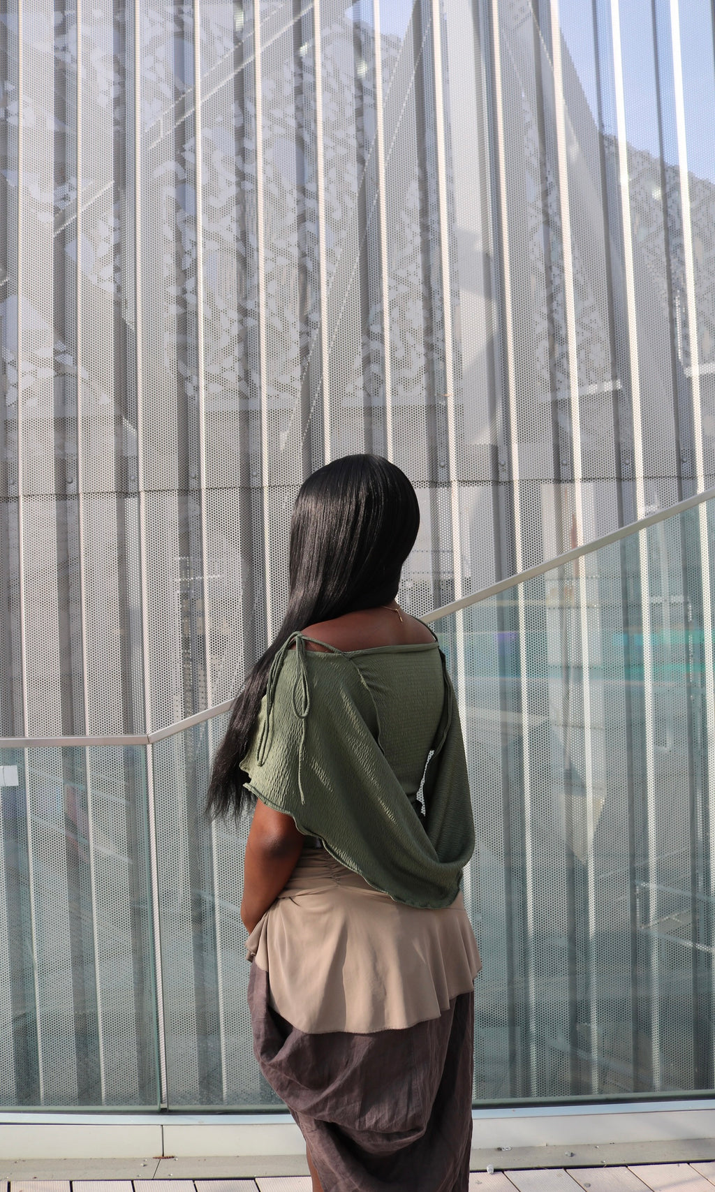 Pistachio Drape Top